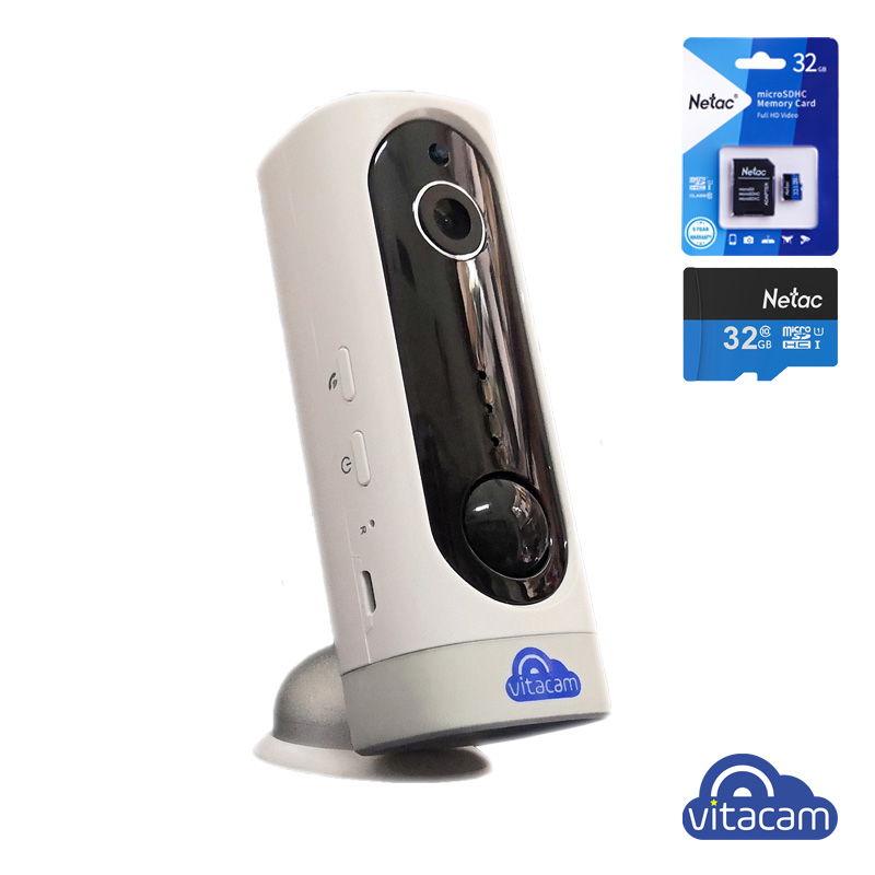 Vitacam ba1080 - camera thông minh tích hợp pin - fullhd 1080 - góc rộng 130 độ
